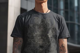 have a japanese t shirt illustration