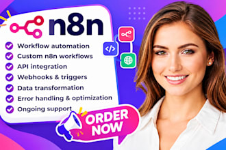 build n8n automation, n8n workflows, ai agents and ghl automation