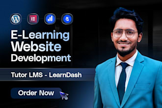 build a wordpress education website using tutorlms or learndash