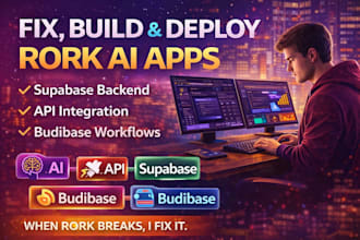 fix, build and deploy rork ai apps with supabase, apis and budibase