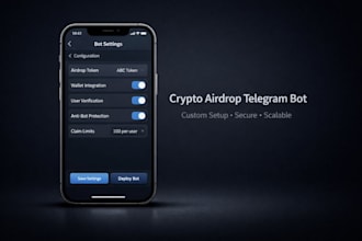 create an advanced telegram airdrop bot with ton wallet connect