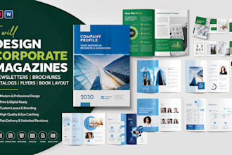 design corporate magazines newsletters brochures catalogs flyers book layout
