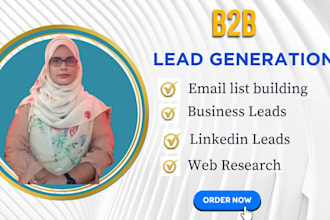 manually research and deliver leads for your niche business