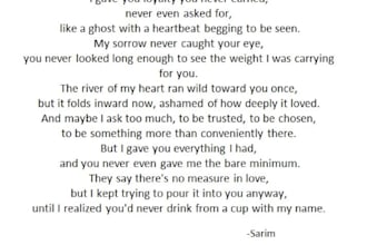 weave a deeply emotional, dreamwoven poem, intertwined with your story