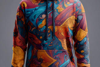 design a hoodie in a modern and trendy style