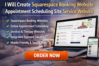 create squarespace booking website appointment scheduling site service website