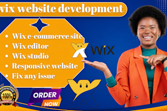 redesign wix website, wix website design, wix online store, design wix website