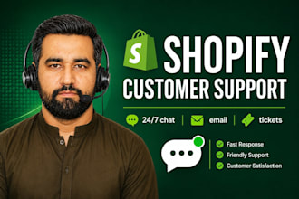 be your professional shopify customer support agent