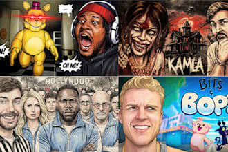 draw youtube cartoon thumbnails