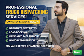 be your trucker dispatcher in USA