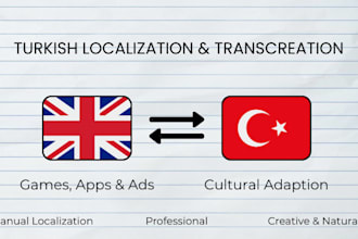 localize and transcreate your content into natural turkish
