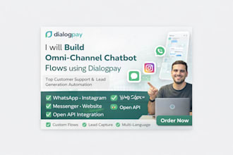 create omnichannel chatbot flows using dialogpay