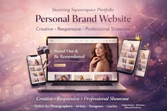 design stunning squarespace portfolio website