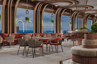 modern pharaonic restaurant,dining space,cafe layout,pub render,bar pub 3ds max