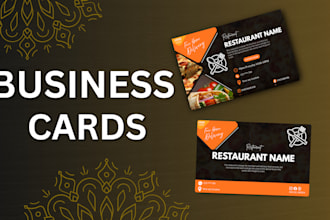 design professional and modern business card