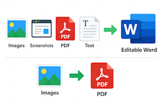 convert images, screenshots, pdfs and text to editable word, and images to pdf