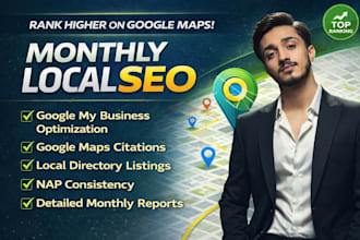 do monthly local SEO for google maps ranking and gmb, gbp ranking