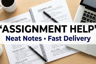 write real handwritten notes or do typing work within 24 hours