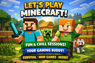 play minecraft with you