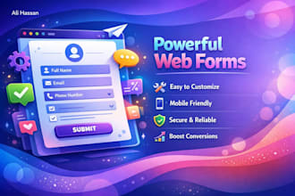 create or fix any web form for website, api integration, iframe