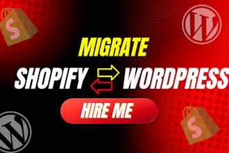 migrate your website on shopify or shopify to wordpress