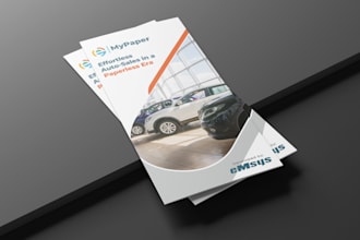 design flyer, bifold, trifold brochure or catalouge