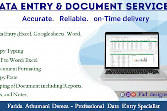 handle typing and data entry tasks
