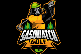 design a modern premium golf logo sports brand club identity