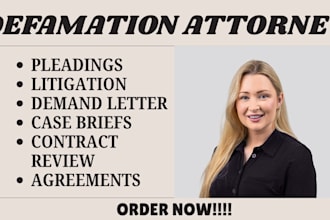 expertly prepare a formal cease and desist letter for copyright or defamation