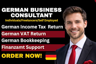do german income tax return, vat, corporate tax, bookkeeping for businesses