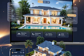 create a stunning 3d real estate website for property showcase