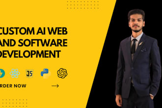 develop ai website, ai chatbot, ai web application, ai software