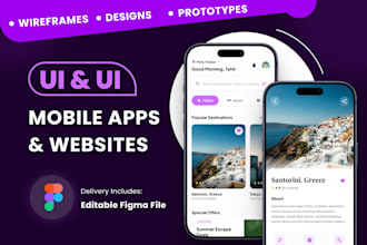 do figma website design, mobile app design UI UX, prototype