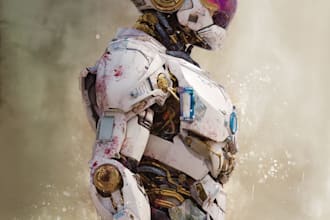 draw your robot, mecha or futuristic concept characters