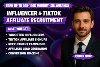 deliver targeted influencer affiliate signups and tiktok affiliate recruitment