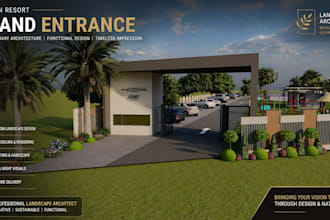 design your garden as a landscape architect with 3d rendering