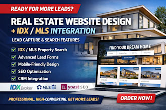 design a luxury real estate website for agents, brokers, and investors