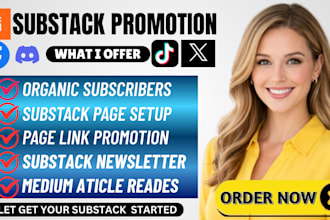 promote your substack, substack newsletter, substack subscribers substack setup
