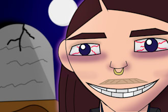 create 2d horror story animations