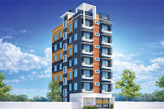 make modern 3d exterior designs and renders