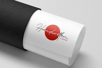 design handwritten signature logo