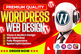 design a premium quality website in wordpress