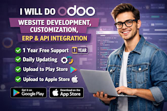 do odoo website development, customization, erp enterprise and API integration