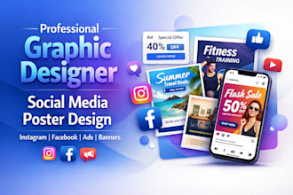 design professional social media posters and ads