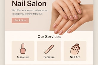 design nail salon business website spa redesign interior 3d hair beauty store