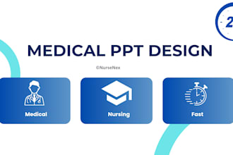 design professional nursing, medical and healthcare powerpoint presentations