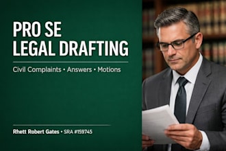 provide expert legal drafting for pro se court filings