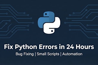 fix python errors and small scripts within 24 hours