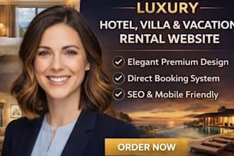 build a luxury wordpress website for your villa, hotel, or vacation rental