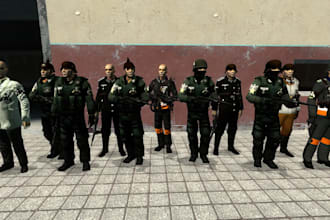 port and rig custom models for garrys mod gmod as player models, npcs, props